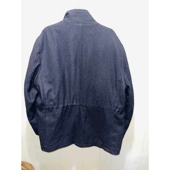 Pronto Uomo Black Wool Blend Double Lined Peacoat Jacket Men’s Sz XXL RARE HTF - Picture 7 of 7